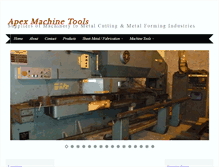 Tablet Screenshot of apexmachinetools.com